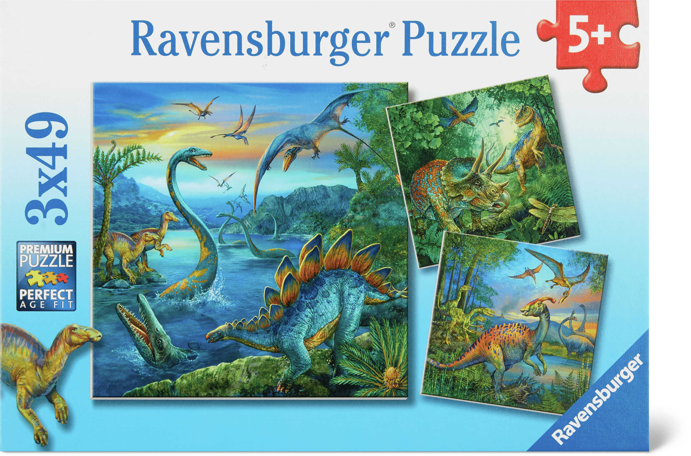 Ravensburger Puzzle Faszination Dinosaurier 3x49 Teile | Migros